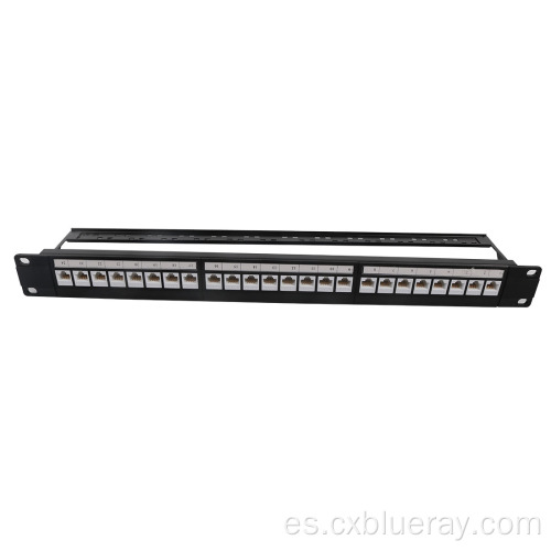 Panel de cable CAT6A Jack Panel de parche UTP